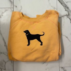 The Black Dog Orange Crewneck